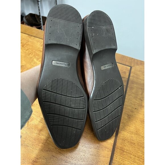 Magnanni Men’s 8.5 M Brown Distressed Penny Loafers Ramiro II 18041 Money Preppy - Picture 9 of 11